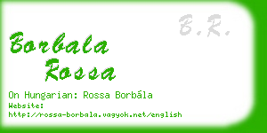 borbala rossa business card